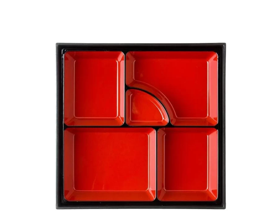 Miya Company 9.5 Inch Square Lunch Box - Durable Bento Container for School & Office - Microwave Safe Food Storage