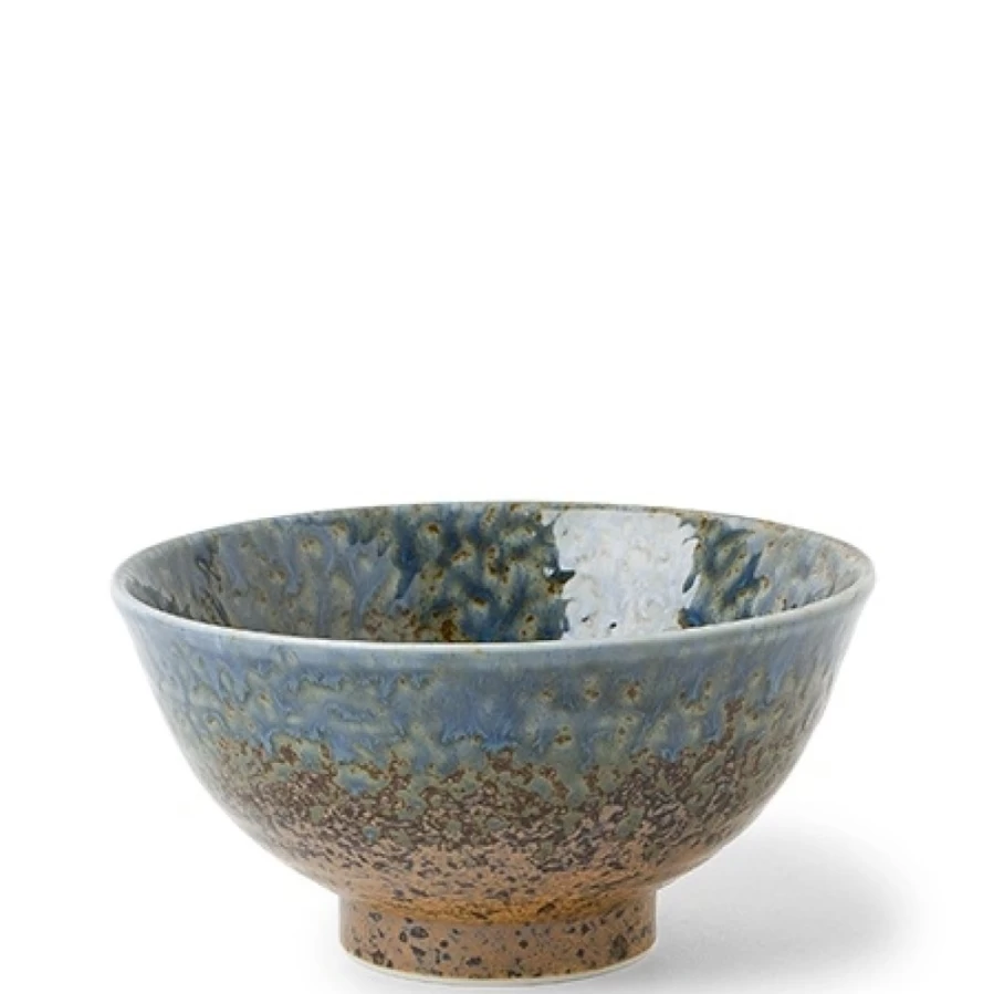 Miya Company Aoi Nagashi 6.25-Inch Japanese Flow Bowl for Noodles and Soup