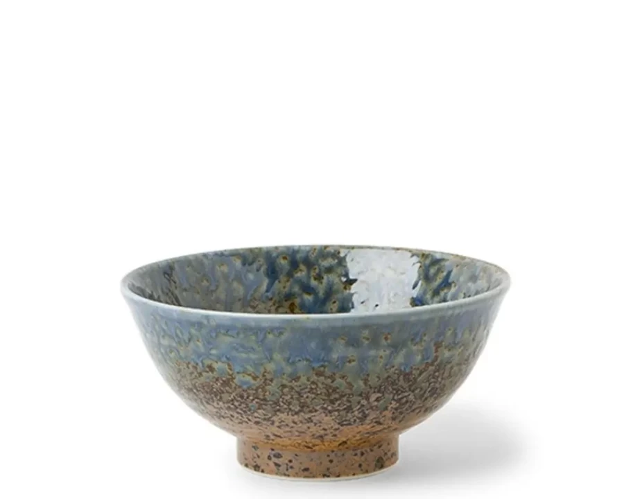 Miya Company Aoi Nagashi 6.25-Inch Japanese Flow Bowl for Noodles and Soup