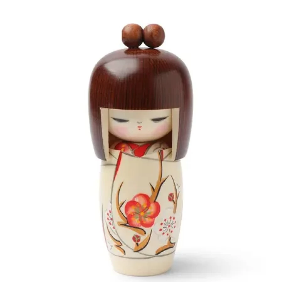 Miya Company Rinna Spring Kimono Traditional Japanese Kokeshi Doll Dress