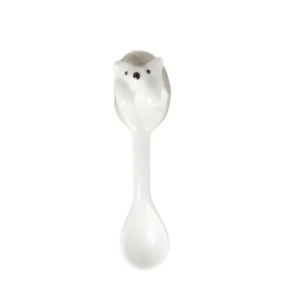Miya Company Hanging Spoon Hedgehog Gray - Decorative Kitchen Utensil Holder
