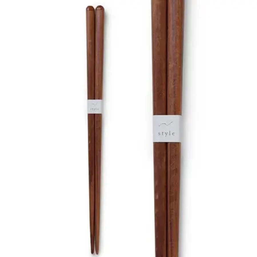 "Premium Brown Wooden Chopsticks - Elegant Dining Utensils by Miya Company"