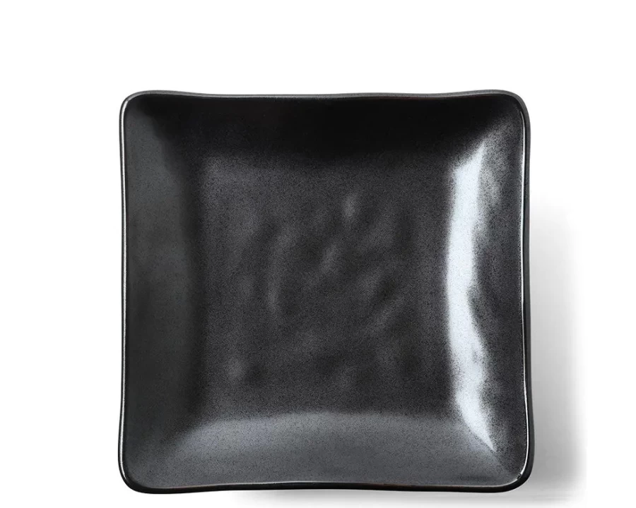 Miya Company Iron Glaze 7.25-Inch Decorative Ceramic Plate