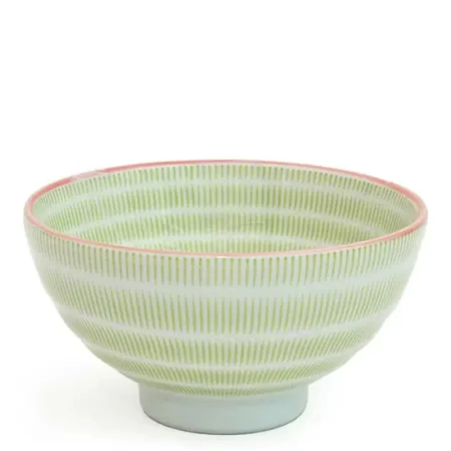 Miya Company 4.5 Inch Green Rice Bowl - Sen Colors Ceramic Dish for Asian Meals