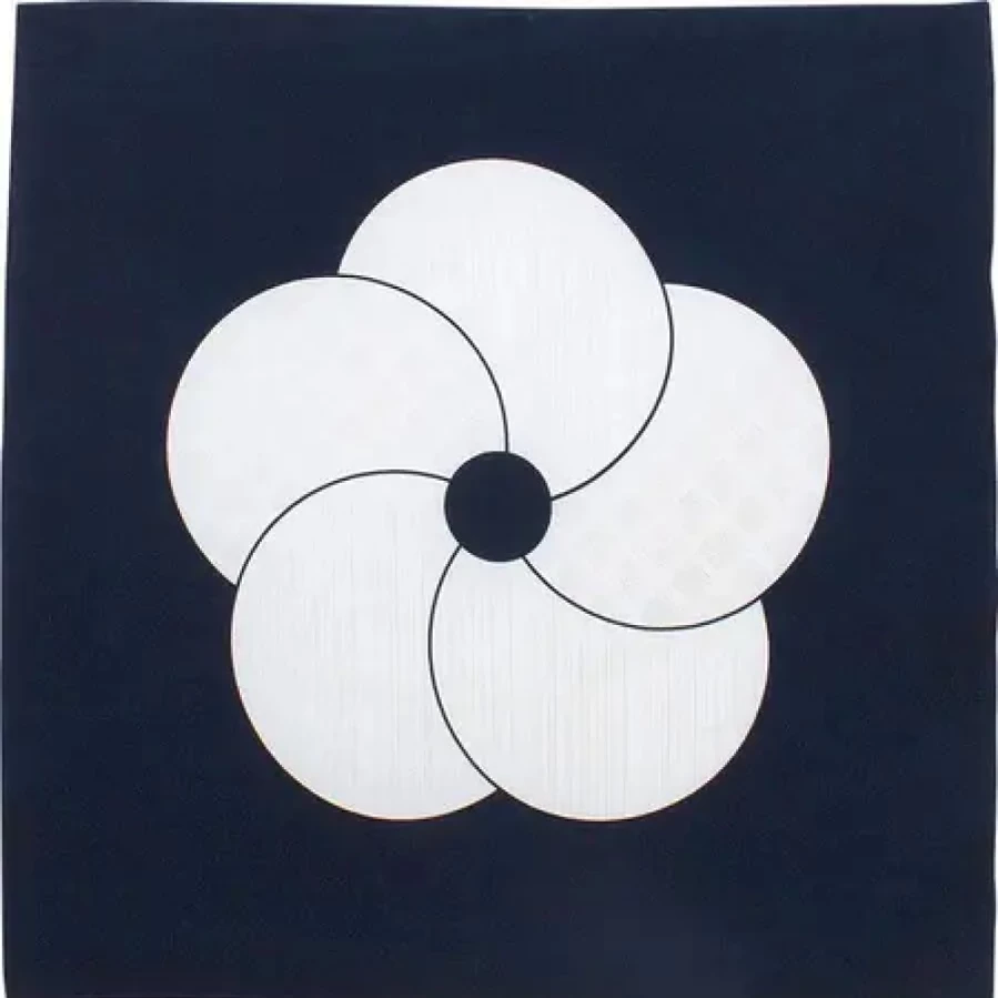Miya Company Japanese Furoshiki Wrapping Cloth - 27.5 Inch Square Floral Pattern Gift Wrap