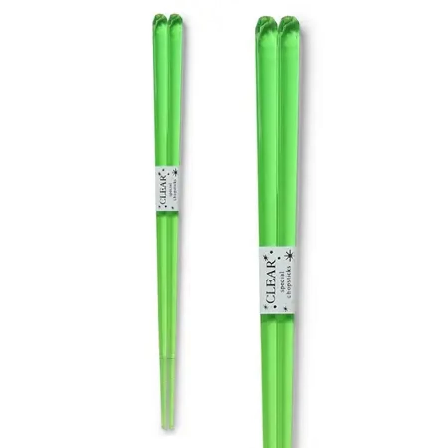 "Eco-Friendly Acrylic Green Chopsticks Set by Miya Company – Durable & Stylish Kitchen Utensils"