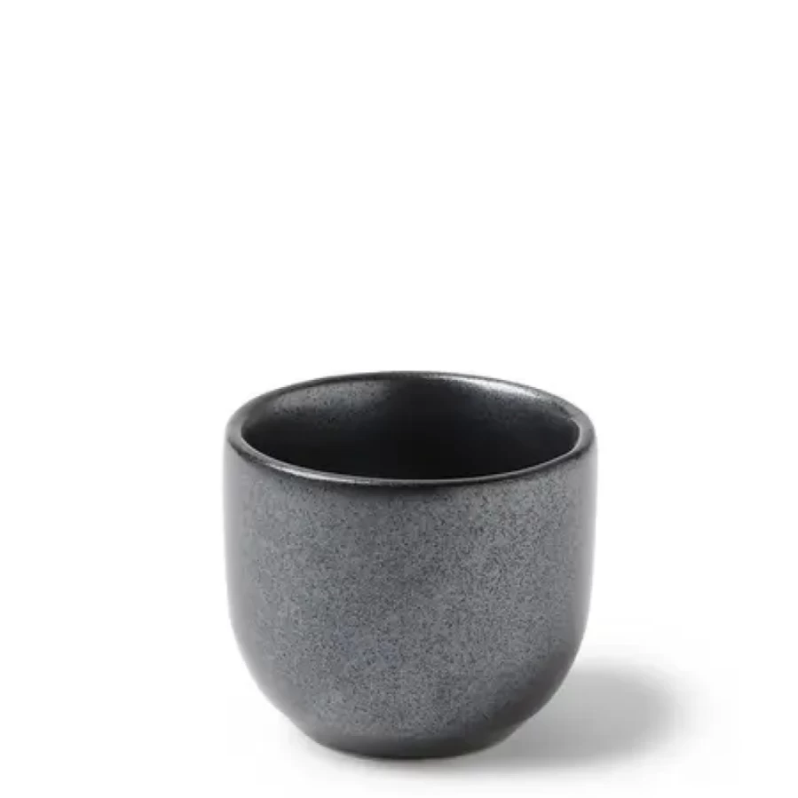 Miya Company Iron Glaze Sake Cup 1.2 Oz - Handcrafted Ceramic Japanese Drinking Cup for Sake, Tea, or Espresso