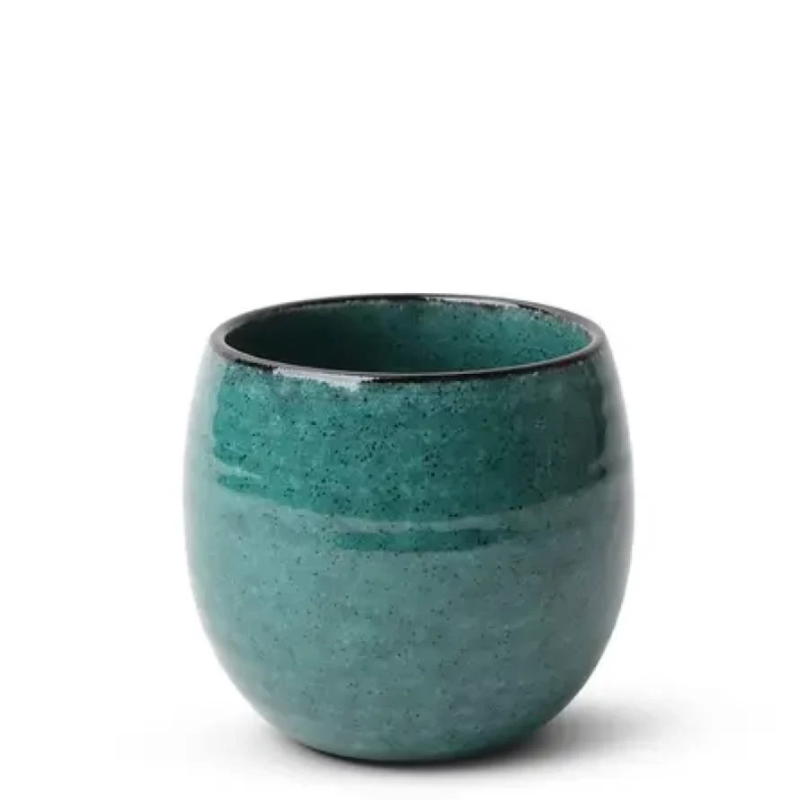 "Miya Company Premium Umeshu Plum Wine in Turkish Blue Teacup"