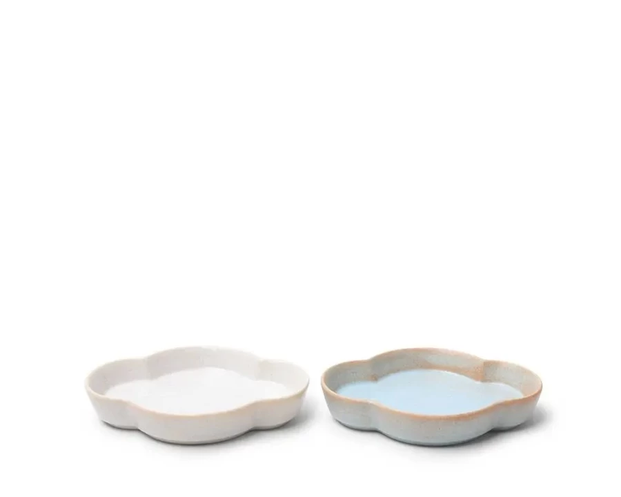 Miya Company 3.75" x 3" Cloud White Ceramic Sauce Dish - Small Appetizer Plate for Condiments, Dips, and Sides