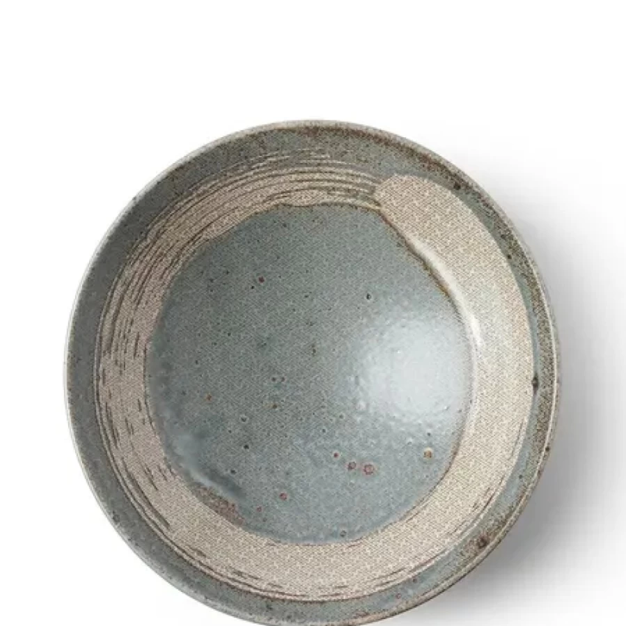 Miya Company Enso Green Ceramic Serving Bowl - Eco-Friendly Dinnerware for Salads & Entertaining