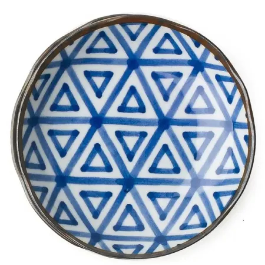 Miya Company 4.5-Inch Sankaku Plate – Durable and Stylish Triangle Dish by Monyou