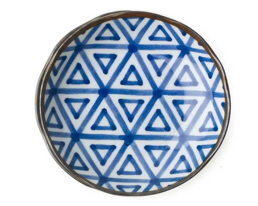 Miya Company 4.5-Inch Sankaku Plate – Durable and Stylish Triangle Dish by Monyou