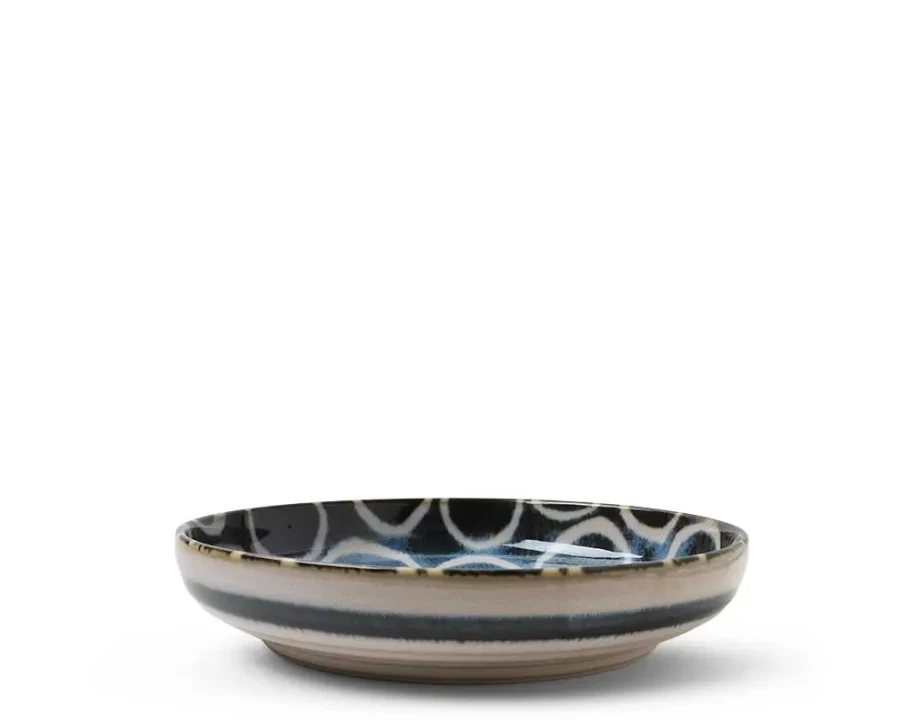 Miya Company Rustic White 7.75 Inch Shallow Ceramic Bowl – Handcrafted Farmhouse Style Dining & Decor