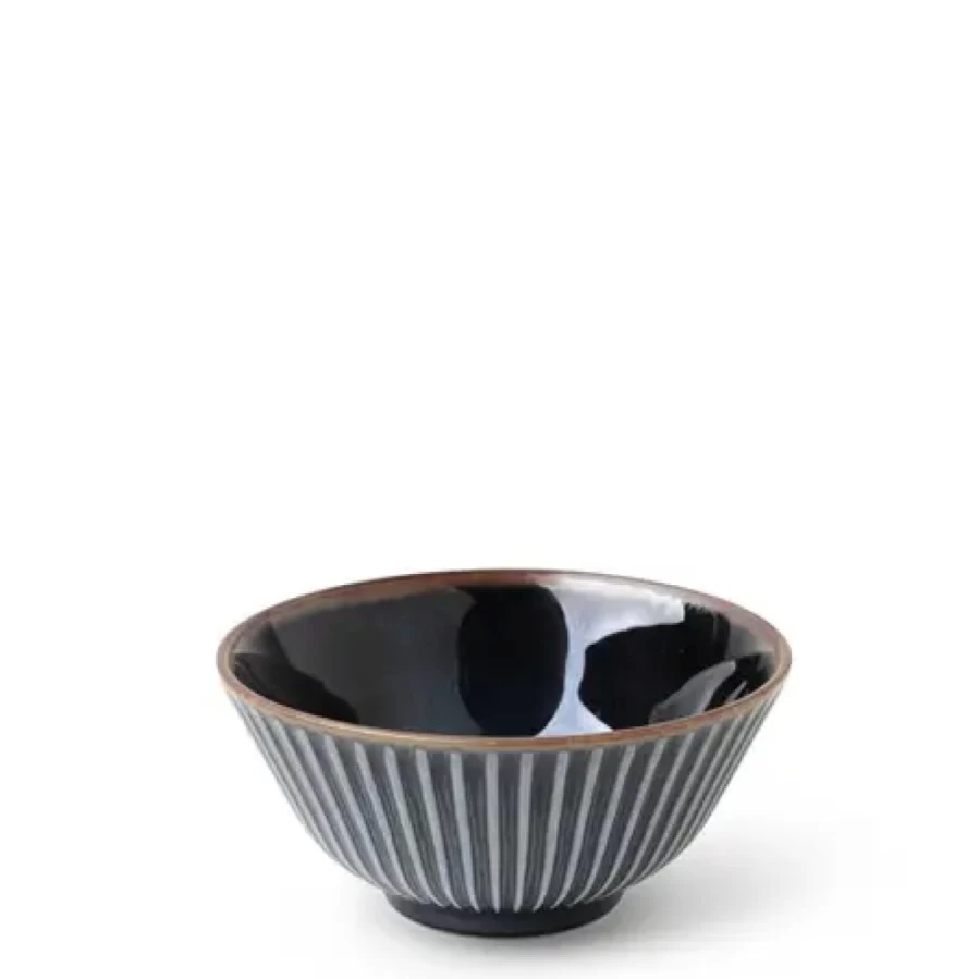 Miya Company Navy Blue 4.75-Inch Ceramic Bowl – Aiya Collection