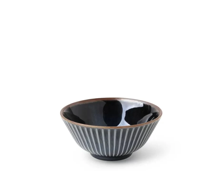 Miya Company Navy Blue 4.75-Inch Ceramic Bowl – Aiya Collection