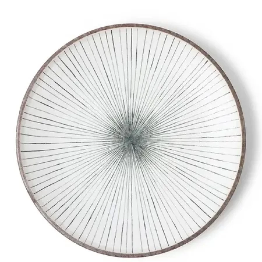 Miya Company Tokusa Gray 10-Inch Ceramic Plate – Durable Dinnerware for Everyday Use