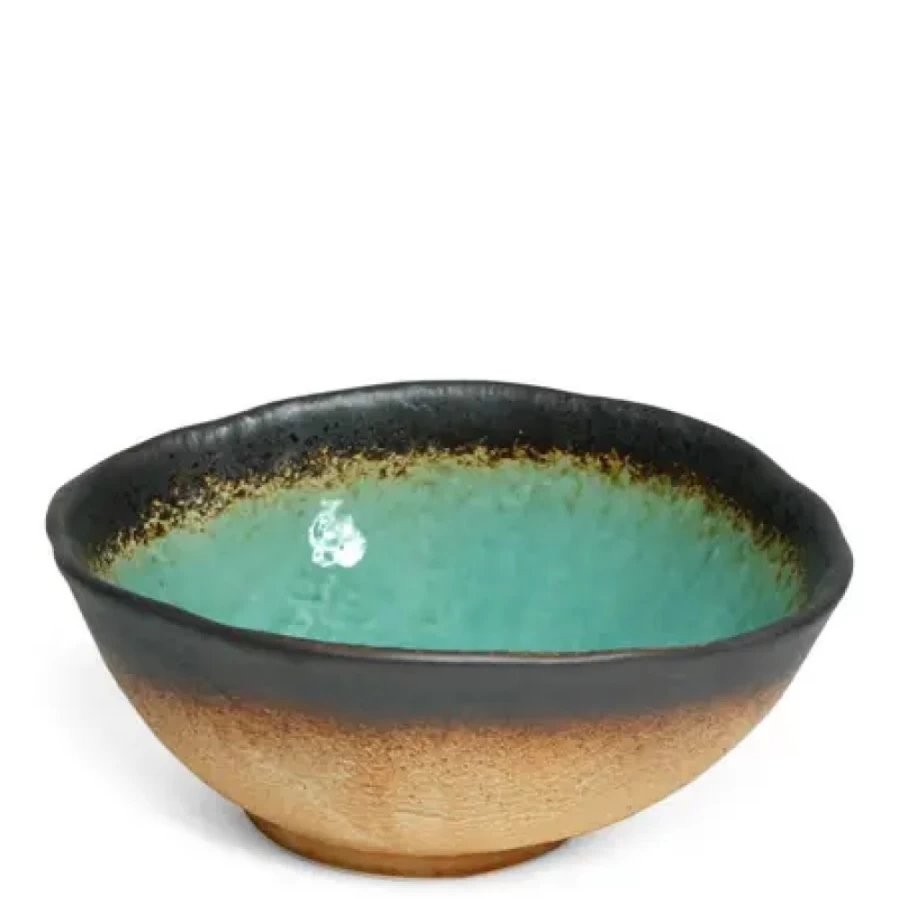 Miya Company Kosui Green 9.5-Inch Oval Serving Bowl – Elegant Ceramic Dish for Salads, Pasta & Entertaining