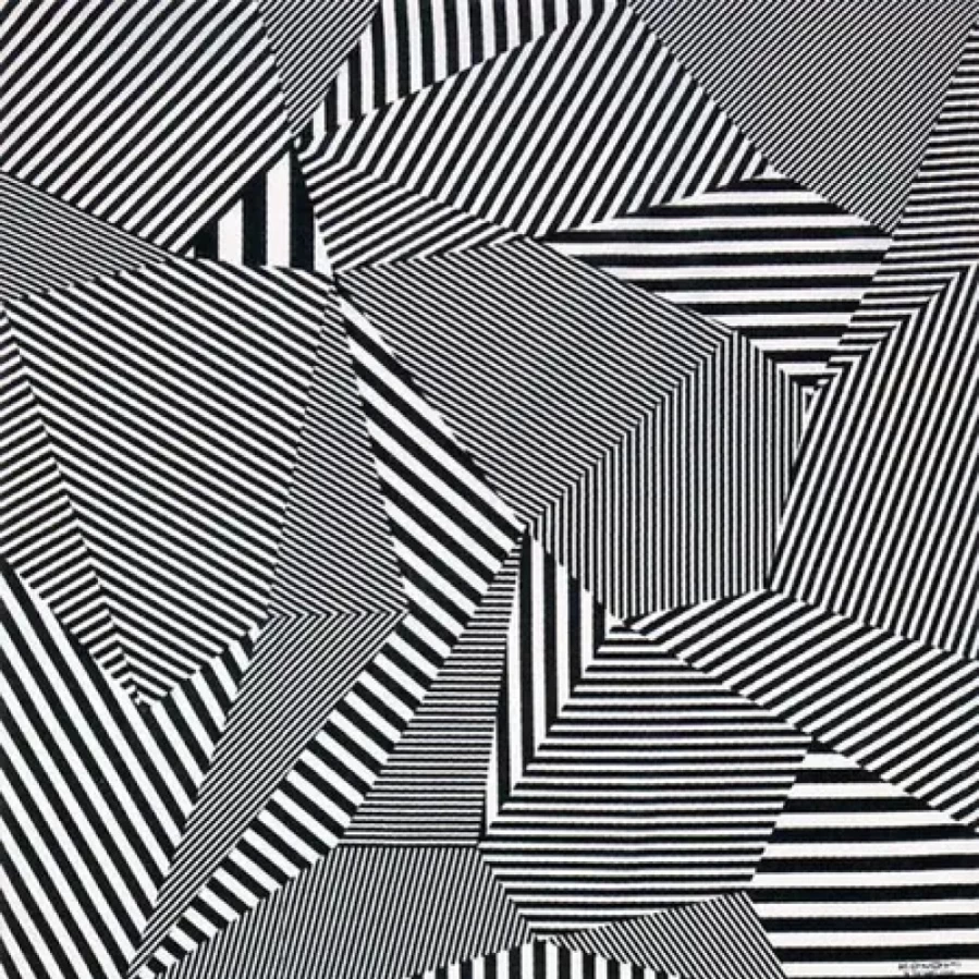 Miya Company Furoshiki Wrapping Cloth - Stylish Striped Black Design, 38.75 Inch Square Reusable Gift Wrap
