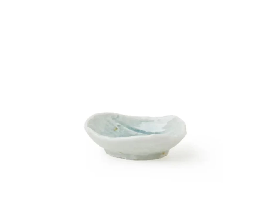 Miya Company Coral Blue Ceramic Sauce Dish – Elegant Dining Tableware for Restaurants & Home Use