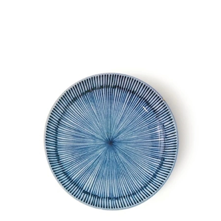 Miya Company 4.75 Inch Decorative Ceramic Plate – Hoso Tokusa Design for Dining & Display