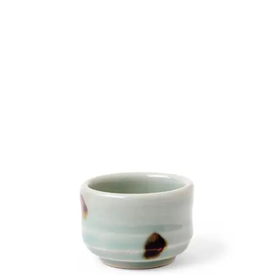 Miya Company Celadon Sake Cup - 2.5 Oz Traditional Japanese Ceramic Drinking Cup for Sake, Tea, or Shots
