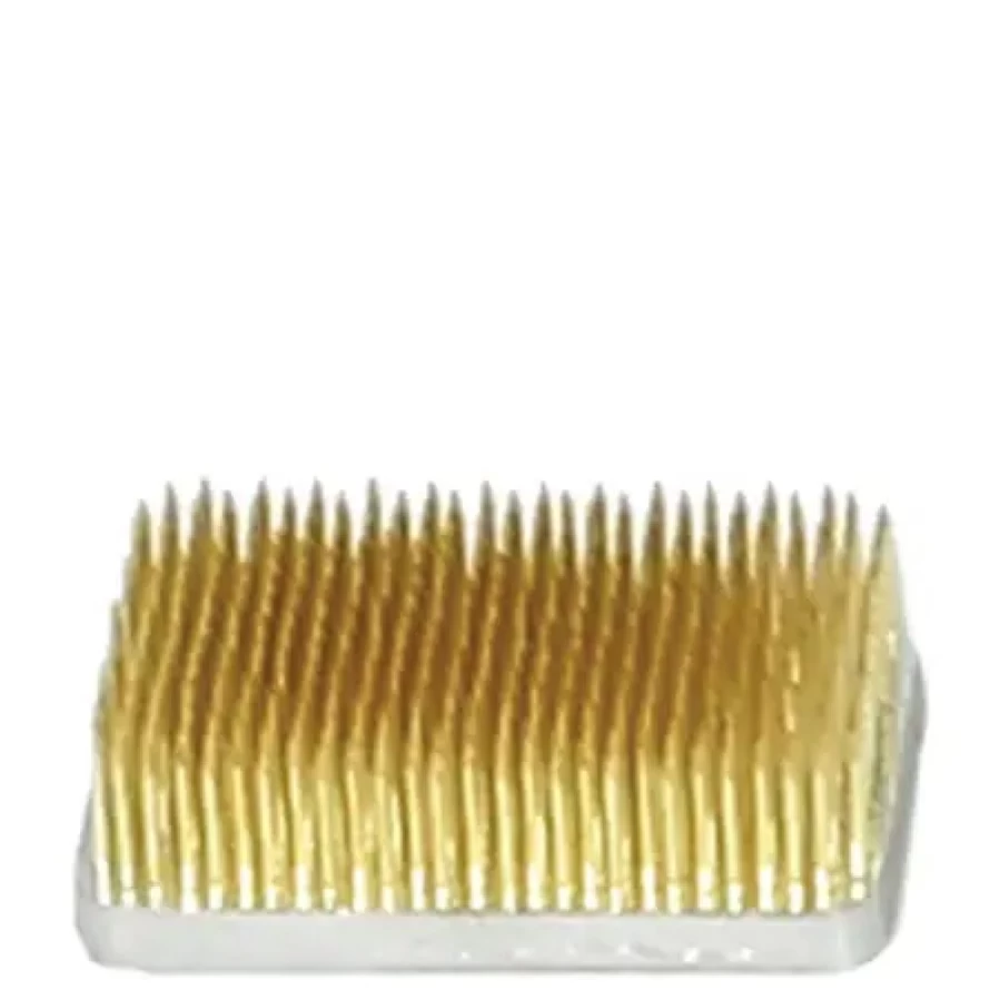 Miya Company Kenzan 3.5 x 3 Inch Rectangle Flower Frog Pin Holder for Ikebana Floral Arrangements