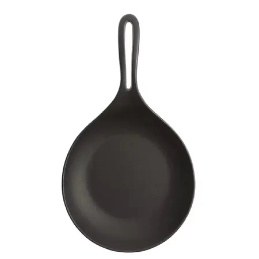 Miya Company 8.5 Inch Cast Iron Omelette Pan – Pre-Seasoned, Non-Stick Skillet for Perfect Breakfast Eggs
