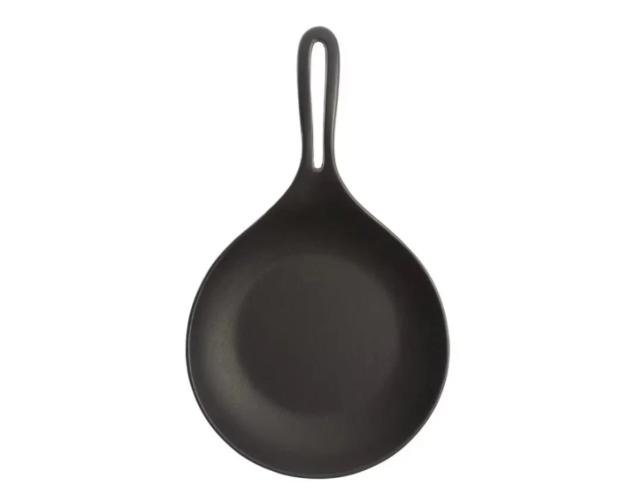 Miya Company 8.5 Inch Cast Iron Omelette Pan – Pre-Seasoned, Non-Stick Skillet for Perfect Breakfast Eggs