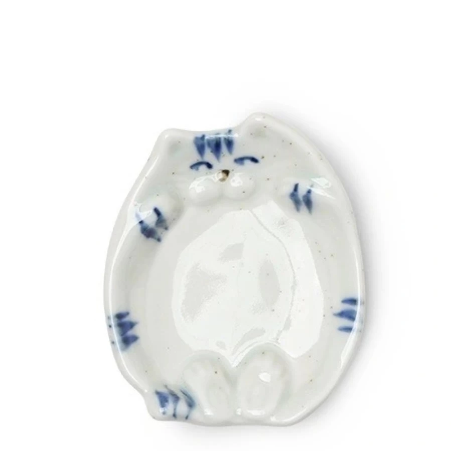 Miya Company Ceramic Sauce Dish for Cats - Durable Pet Feeding Bowl with Non-Slip Base