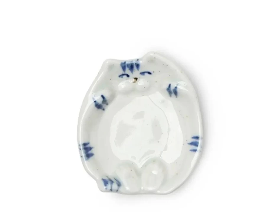 Miya Company Ceramic Sauce Dish for Cats - Durable Pet Feeding Bowl with Non-Slip Base