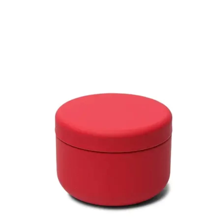 "Miya Company Petite Red Tea Canister - 30G Airtight Storage Container for Loose Leaf Tea"