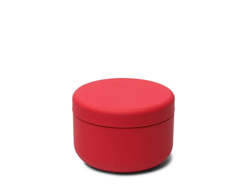 "Miya Company Petite Red Tea Canister - 30G Airtight Storage Container for Loose Leaf Tea"