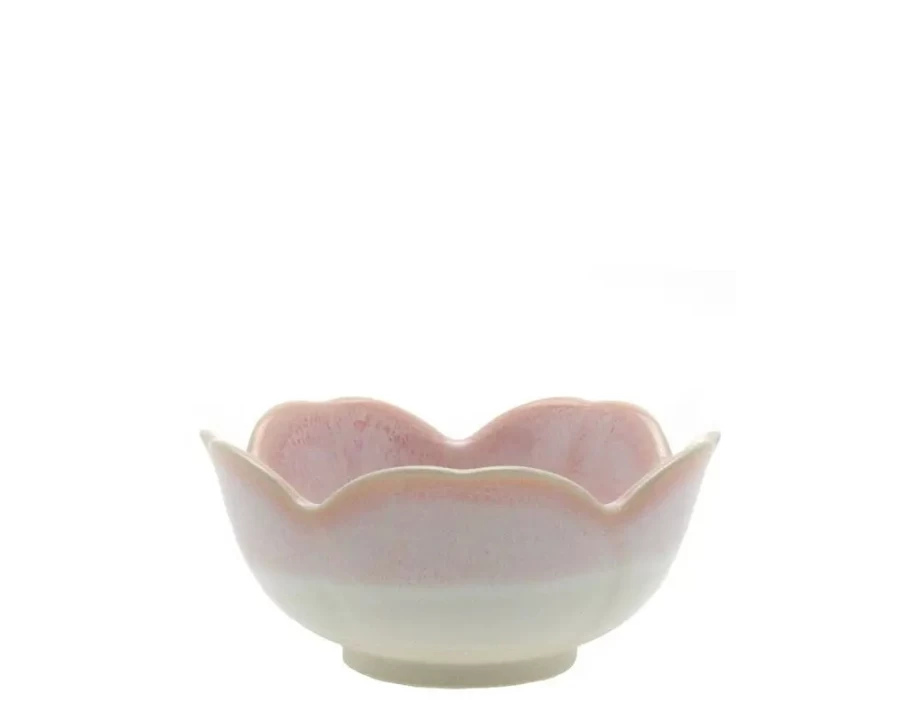 Miya Company Petite Pink Sakura Blossom Bowl - Small Ceramic Dish for Decor & Desserts