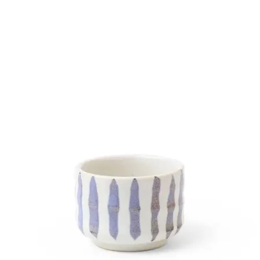 Miya Company Tokusa Gray 2.5 Oz Sake Cup - Traditional Japanese Ceramic Drinking Cup