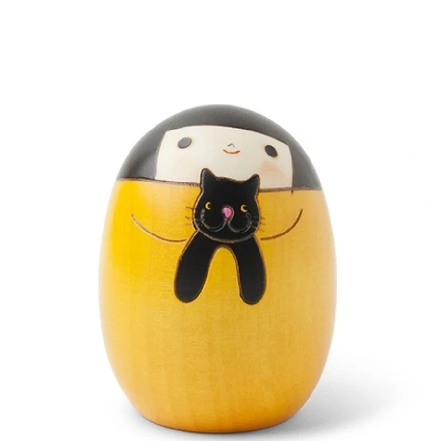 "Miya Company Traditional Japanese Kokeshi Doll - Handcrafted Remi Collectible Figurine"