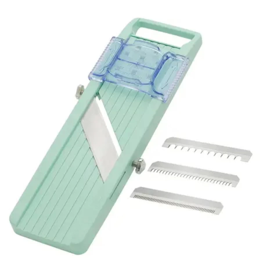 Miya Mandoline Slicer - Precision Vegetable Cutter for Kitchen, Green - Benliner Design by Miya Company
