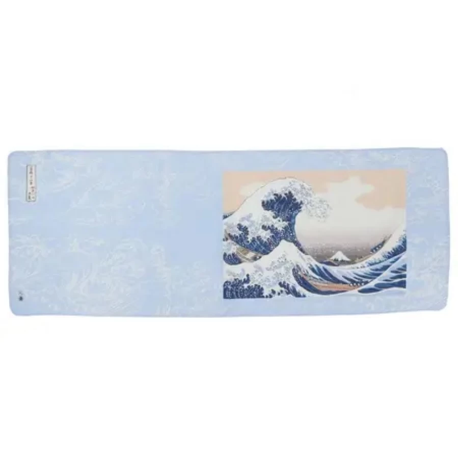 "Miya Company Japanese Tenugui Hand Towel - Hokusai Kanagawa Oki Nami Ukiyo-e Art Design"