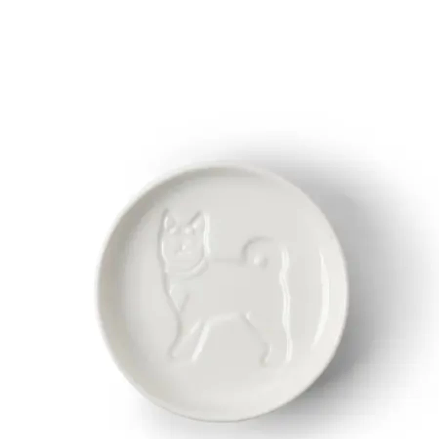 Miya Company Elevated Dog Sauce Dish - Non-Slip Standing Pet Food Bowl for Mess-Free Feeding