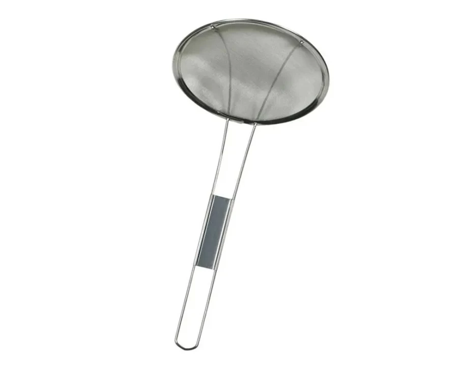 Miya Company 6" Fine Mesh Skimmer - Stainless Steel Kitchen Strainer for Cooking, Frying, and Baking