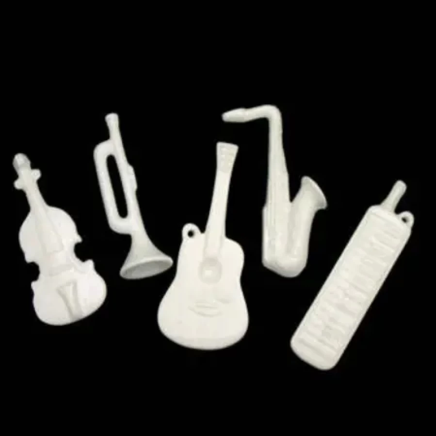 "Elegant Miya Company Porcelain Musical Instrument Figurines – Handcrafted Collectible Decor"