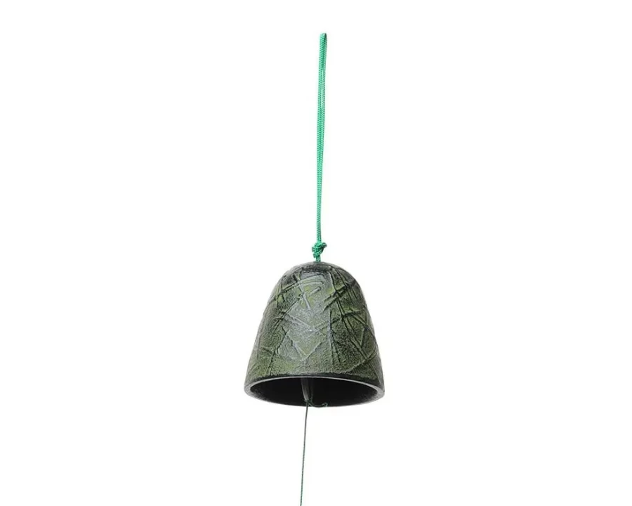 Miya Company Green Pine Needles Wind Chime - Handcrafted Outdoor Garden Decor
