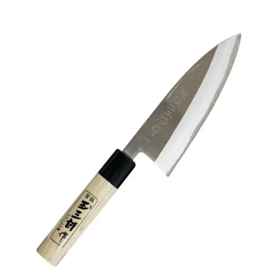 Miya Company Tamazaburo 6 Inch Deba Knife - High Carbon Steel Japanese Kitchen Knife for Precision Cutting