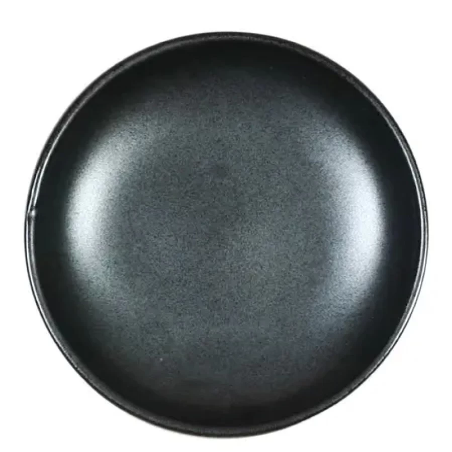 Miya Company Iron Glaze Ceramic 3.5 Inch Round Serving Dish - Handcrafted Decorative Bowl for Kitchen & Dining