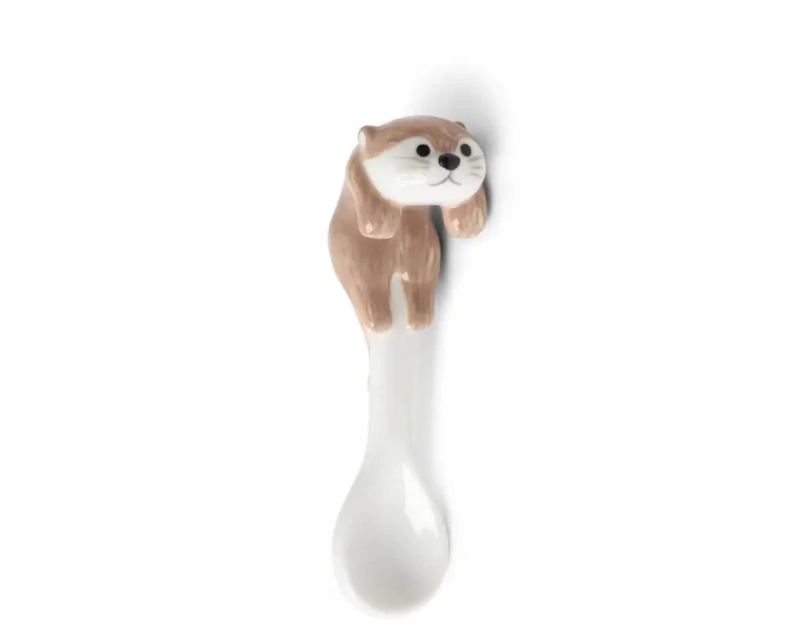 Miya Company Hanging Spoon Otter Light Brown - Adorable Animal Decor for Kitchen & Home