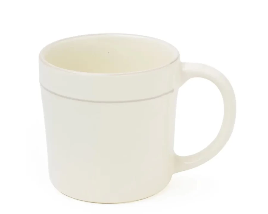 Miya Company Shiratama Japanese Rice Flour Mug - 6 Oz Ceramic Cup for Traditional Desserts