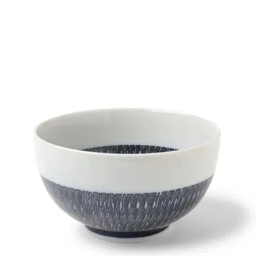 Miya Company Indigo Tobi Kanna Bowl 5.125" – Handcrafted Japanese Ceramic Dish for Dining & Decor