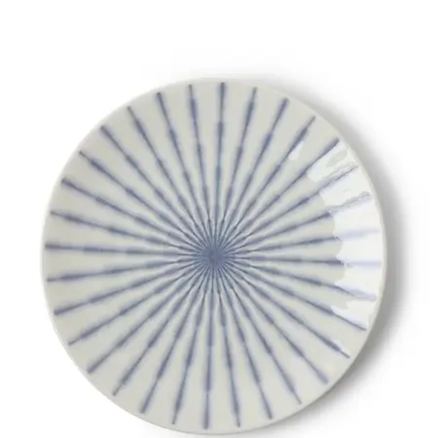 Miya Company Tokusa Lavender Decorative Ceramic Plate 8.5 Inch Floral Design