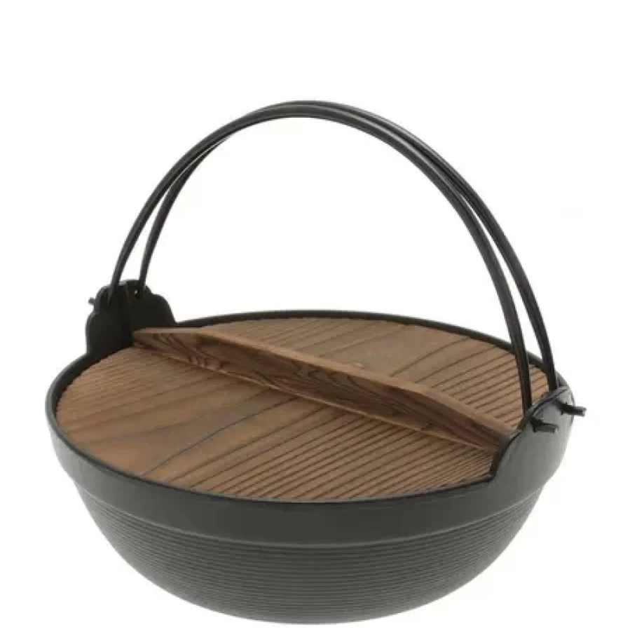 Miya Company Cast Iron Furusato Nabe Pot 9.5 Inch – Traditional Japanese Cooking Pot