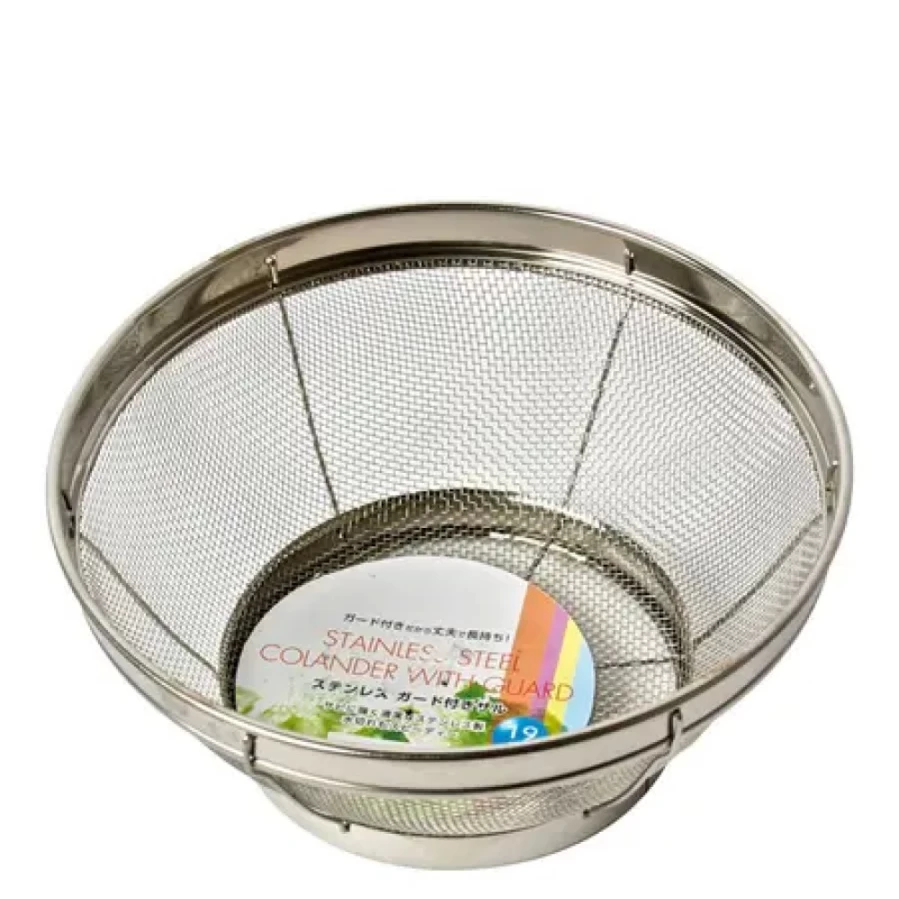 Miya Company 7.5-Inch Stainless Steel Colander - Durable Kitchen Strainer for Pasta, Vegetables, and Fruits