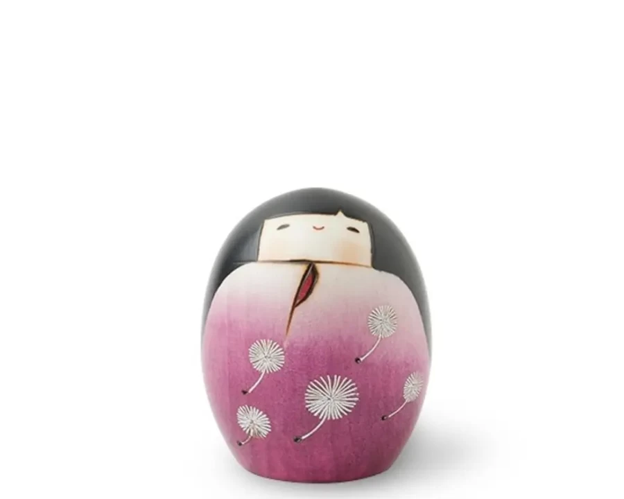 "Miya Company Traditional Japanese Saki Kokeshi Doll - Handcrafted Wooden Collectible"
